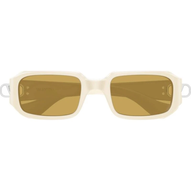 Valentino VG0016S Occhiali da Sole Donna Rettangolari Bianco/Marrone