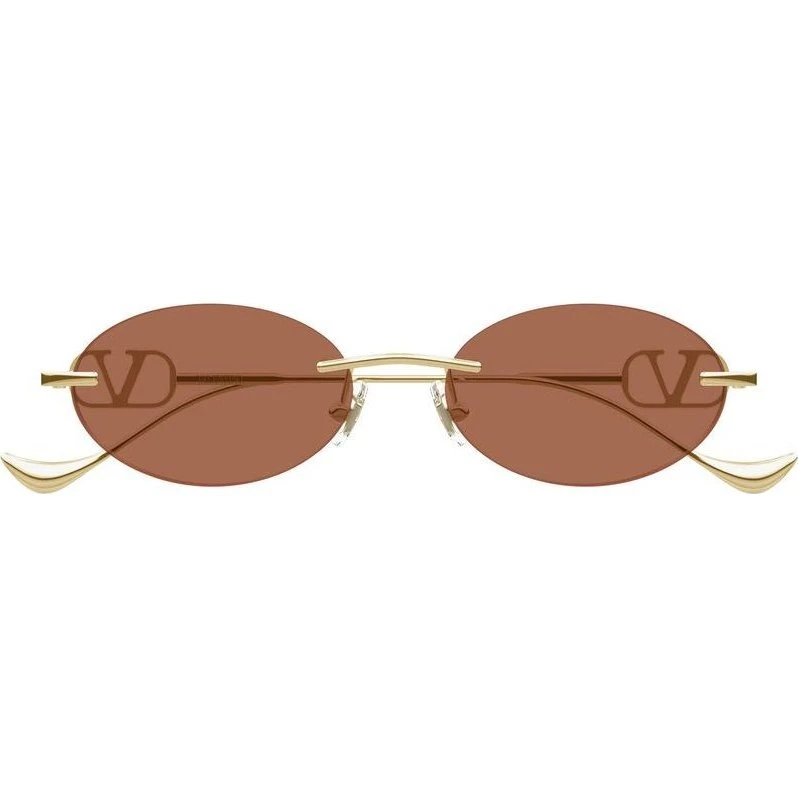 Valentino VG0032S Occhiali da Sole Oro e Marrone 53mm
