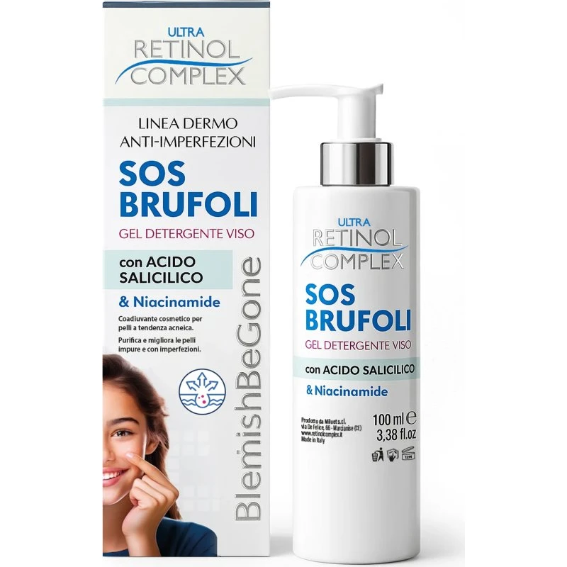 Retinol Complex SOS Brufoli Gel Detergente Viso 100ml