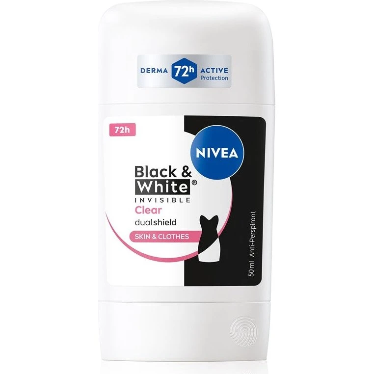 Nivea Deodorante Stick Black & White Invisible Clear 50 ml