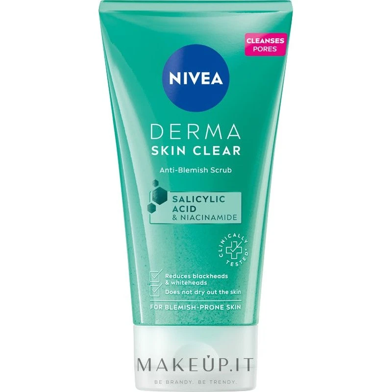 Nivea Scrub Detergente Anti-Imperfezioni Derma Skin Clear 150 ml