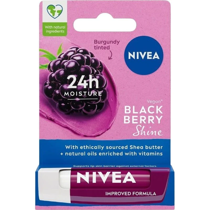 Nivea Blackberry Shine Balsamo Labbra Idratante
