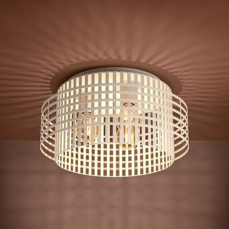 Plafoniera Stars of Light Oltamar, beige, Ø 48 cm, metallo