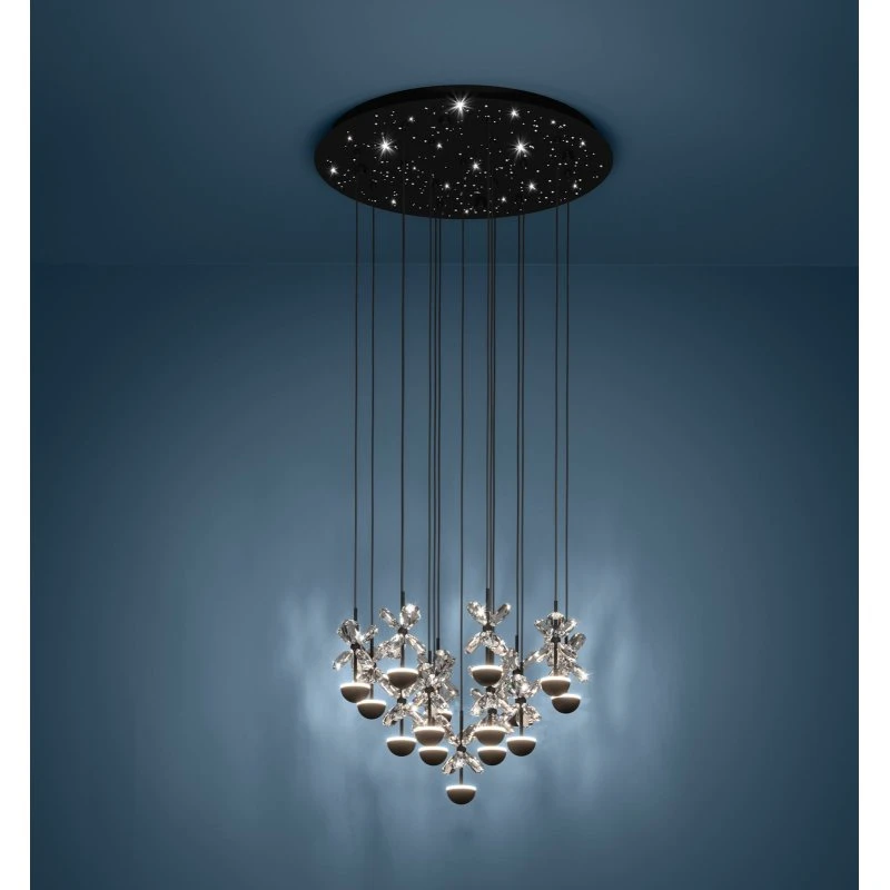 EGLO Stars of Light Pianopoli Lampada a Sospensione Nera 50x113 cm