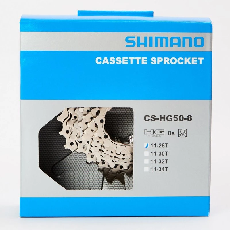 Shimano CS-HG50 Cassetta 8V 11-28T Argento