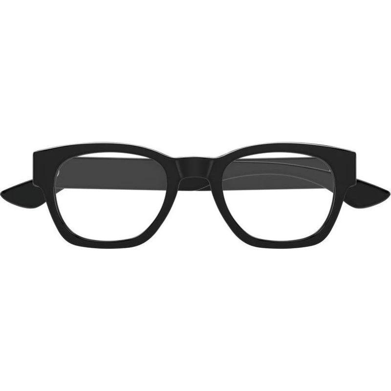 Alexander McQueen AM0530O Occhiali da Vista Uomo Geometrici Neri