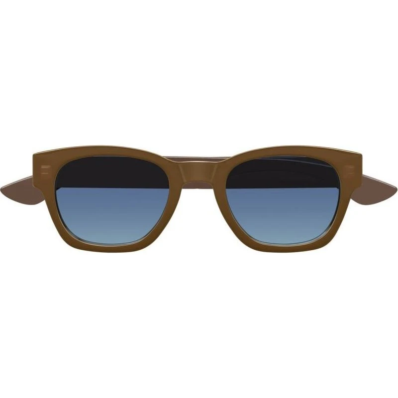 Alexander McQueen AM0530S Occhiali da Sole Uomo Marrone e Blu