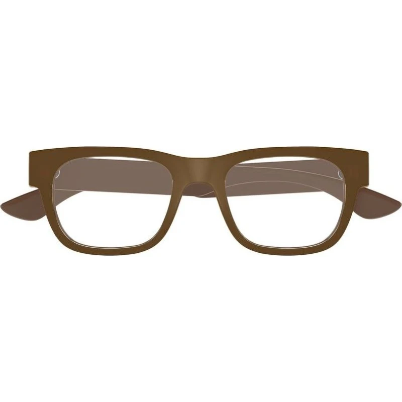 Alexander McQueen AM0531O Occhiali da Vista Squadrati Marroni