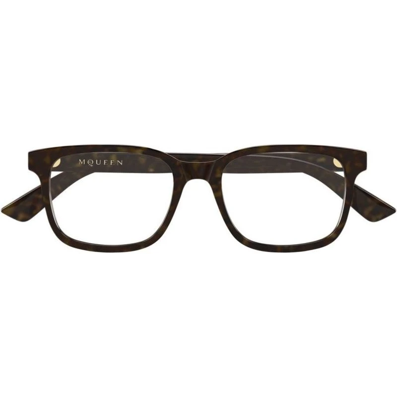 Alexander McQueen AM0541O Occhiali da Vista Quadrati Avana