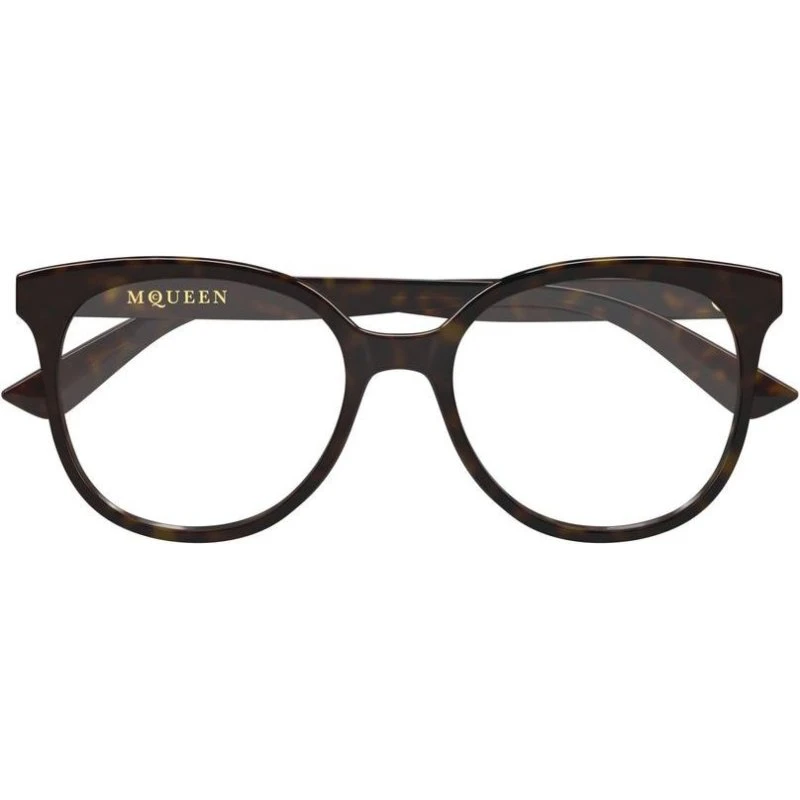 Alexander McQueen Occhiali da Vista Cat-Eye Havana AM0540O