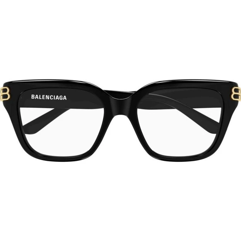 Balenciaga BB0437O Occhiali da Vista Donna Nero Squadrati