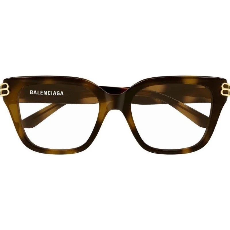 Balenciaga BB0437O Occhiali da Vista Donna Squadrati Avana