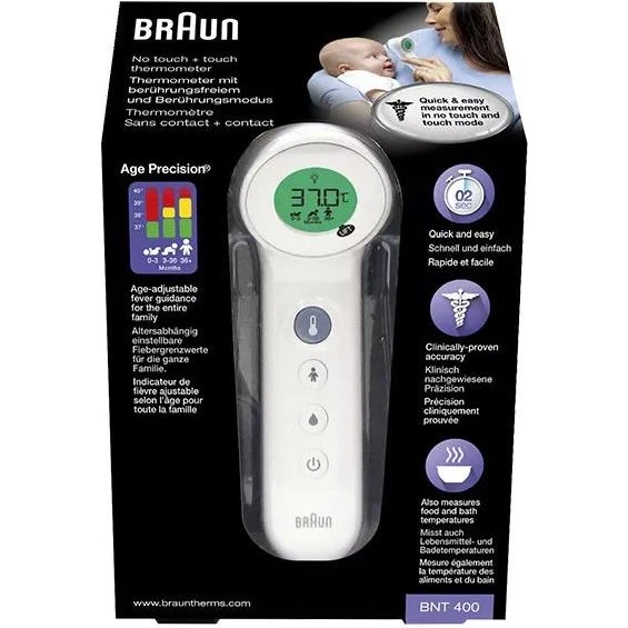Braun BNT400 Termometro Senza Contatto Frontale