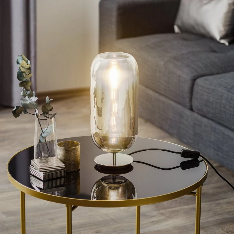 Artemide Gople Mini Lampada da Tavolo Argento