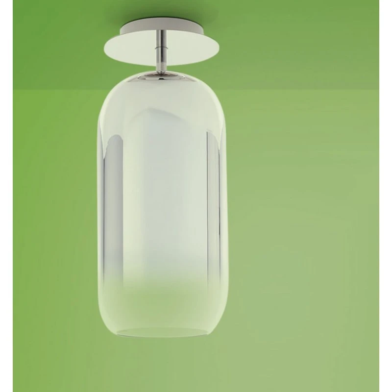 Artemide Gople Mini Plafoniera Argento