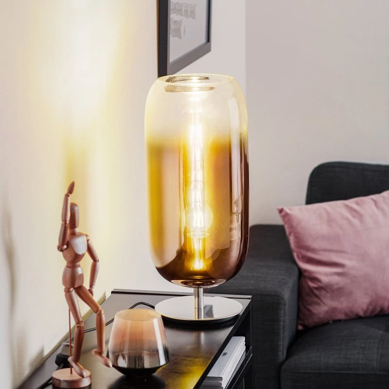 Artemide Gople Lampada da Tavolo in Vetro Rame