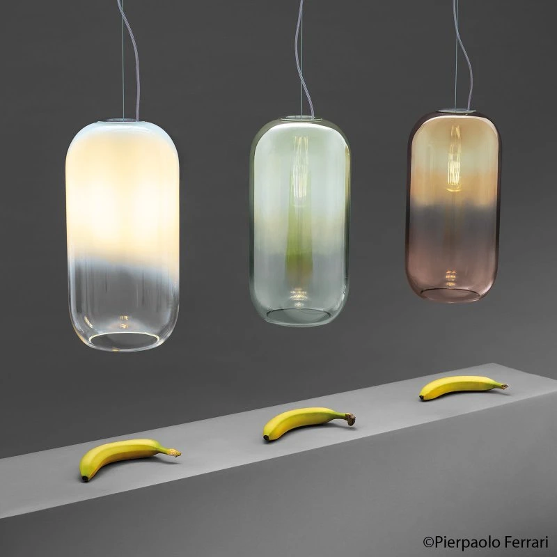 Artemide Gople Lampada a Sospensione Blu e Argento