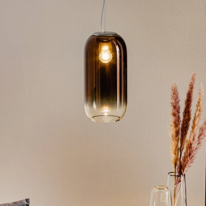 Artemide Gople Mini Lampada a Sospensione Bronzo/Argento