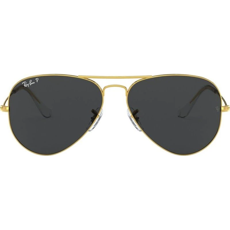 Ray-Ban Aviator RB3025 Large Metal Oro Lenti Polarizzate 55mm