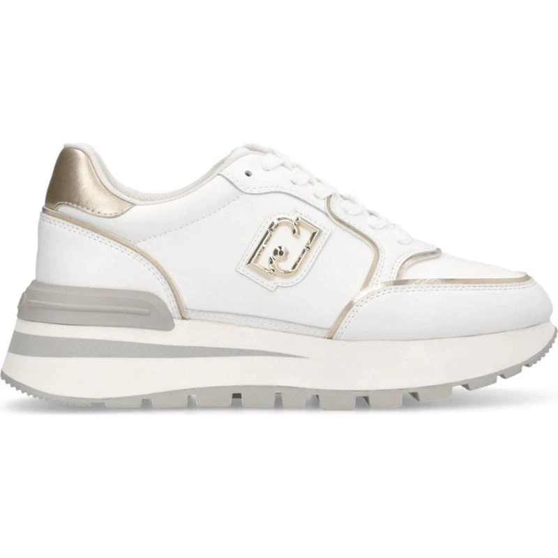 LIU JO Amazing 25 Sneakers Donna Bianche Oro