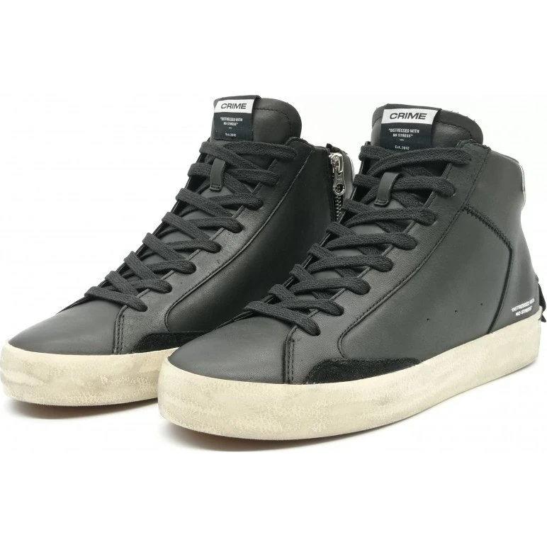 Crime London Sneakers Polacchino Uomo Nero 18070aa6