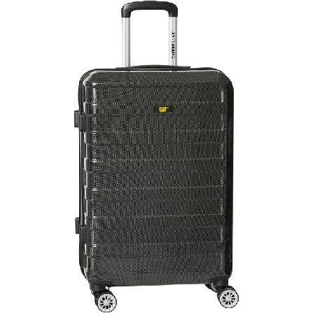 Caterpillar Set 3 Pezzi Trolley Carbon 4 84777 Nero