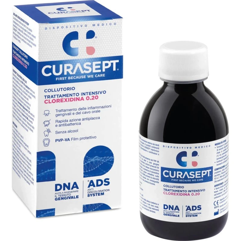 Curasept ADS DNA 220 Collutorio con Clorexidina 0,20%, 200 ml
