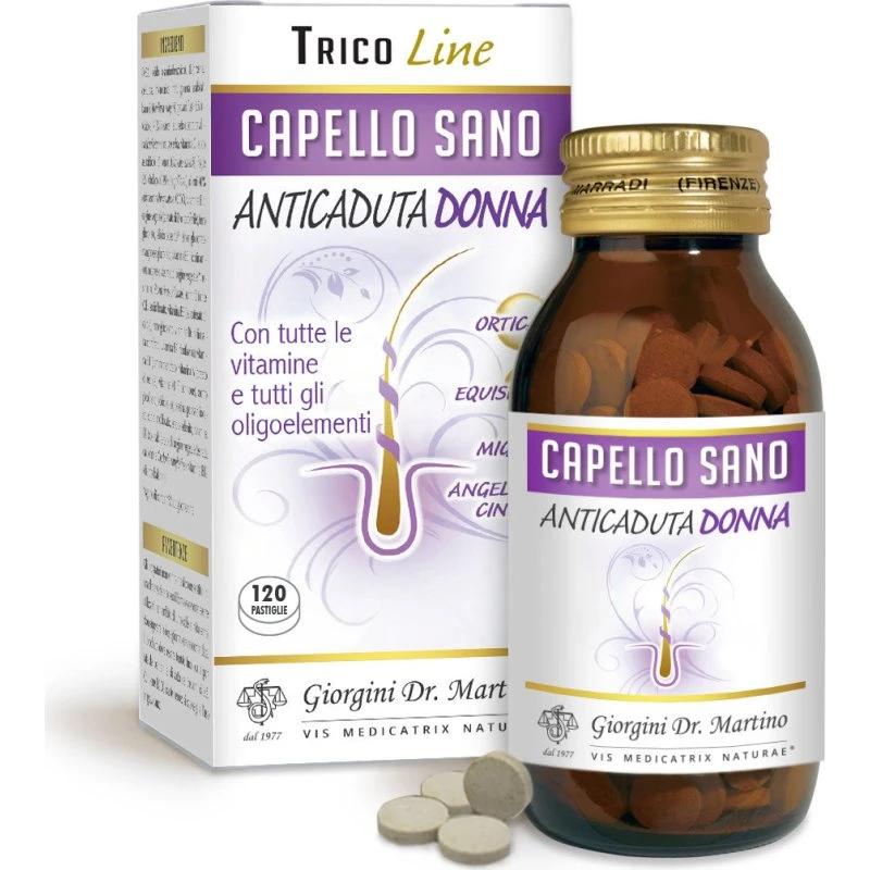 Dr Giorgini Capello Sano Anticaduta Donna - 120 Pastiglie