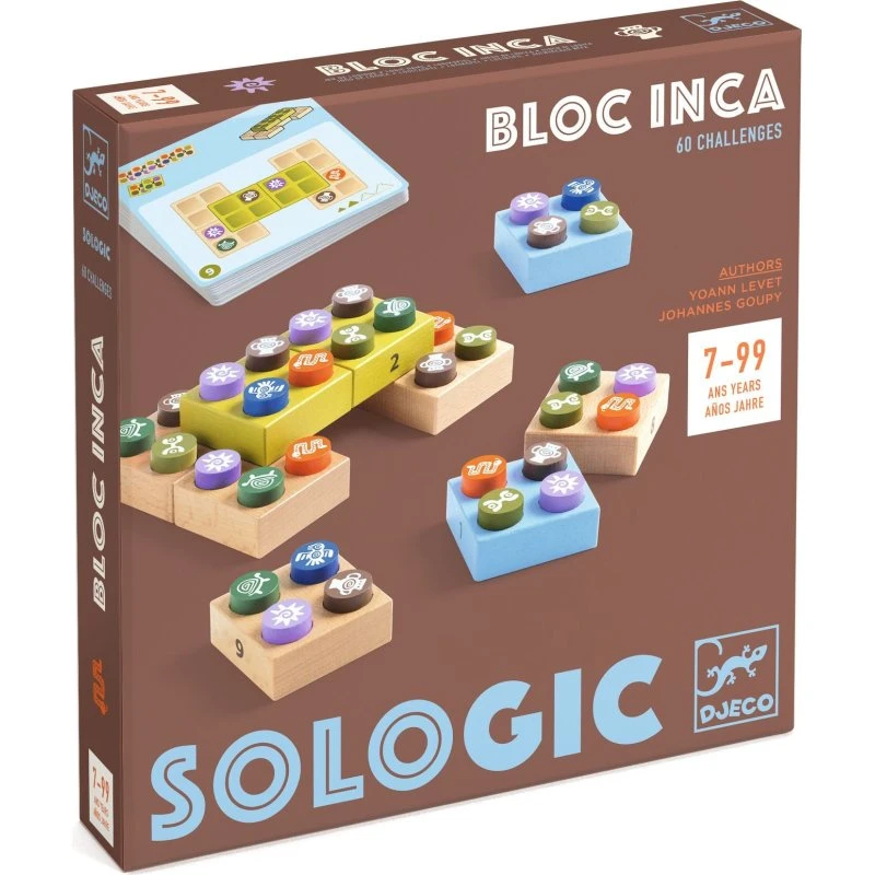Djeco Bloc Inca - Gioco di Logica con Blocchi di Legno