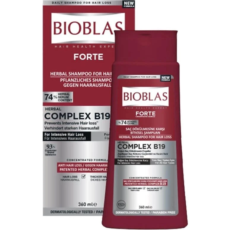 Bioblas Forte Complex B19 Shampoo Anticaduta 360 ml