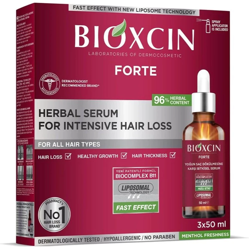 Bioxcin Forte Siero Anticaduta Intensivo 3 x 50 ml