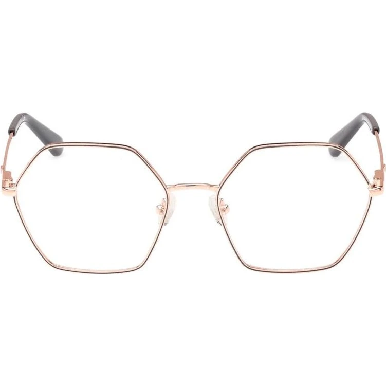 Guess GU2934 Occhiali da Vista Geometrici in Metallo Oro Rosa