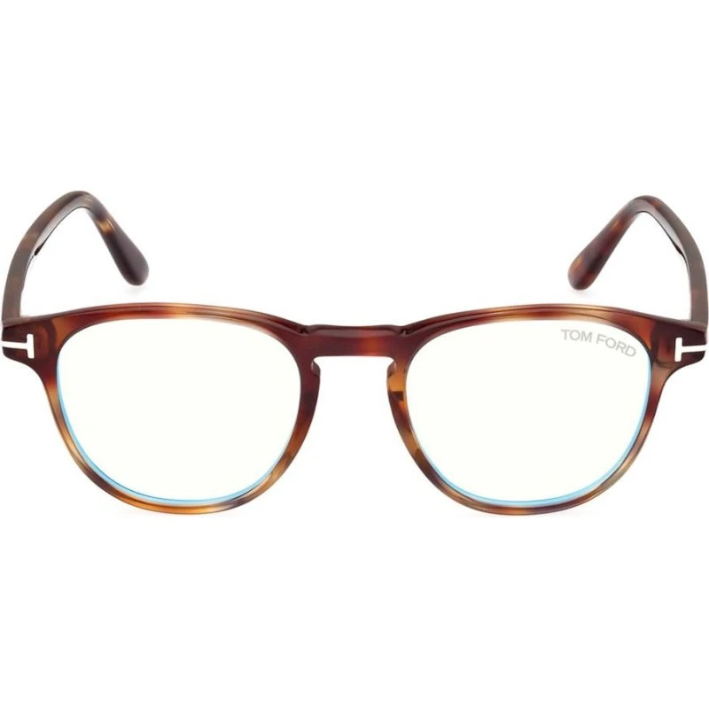 Tom Ford FT5899-B Blue Block Occhiali da Vista Uomo Avana Squadrati