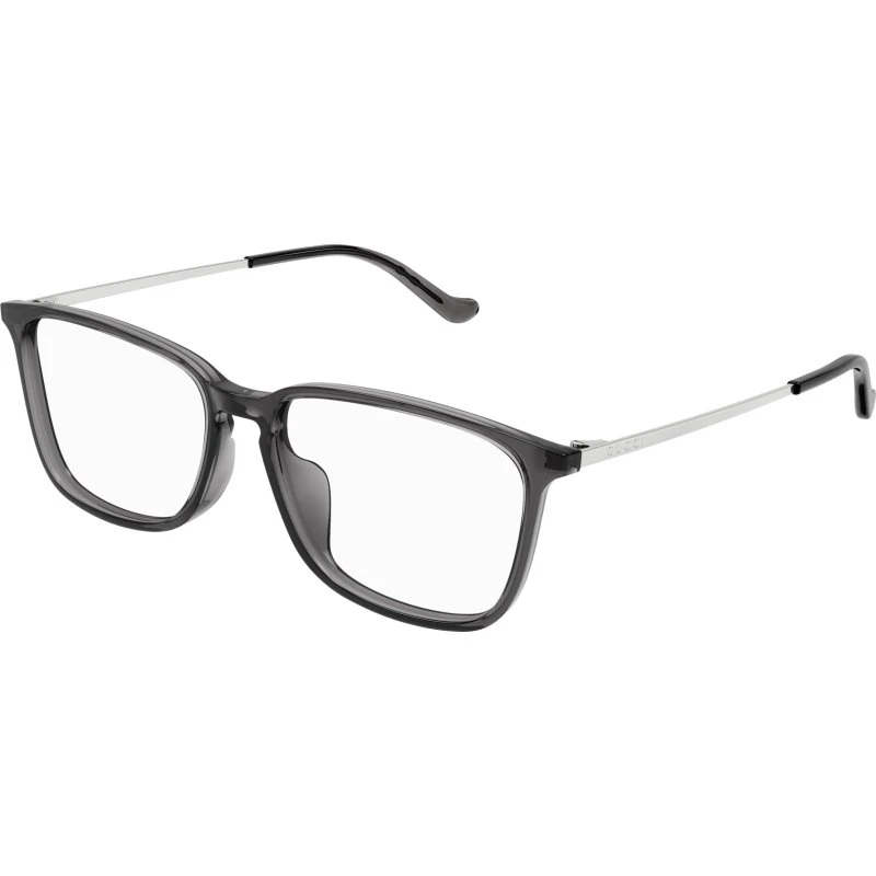 Gucci GG1609OA 003 Montatura da Vista Quadrata in Acetato Grigio
