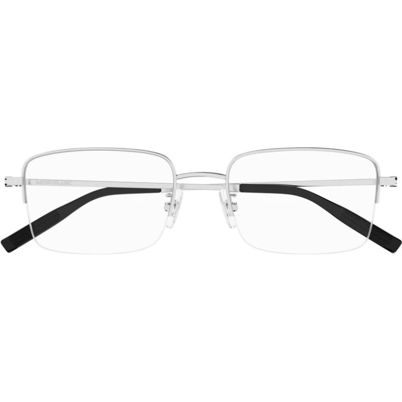 Montblanc MB0313OA Occhiali da Vista Uomo Argento Squadrati