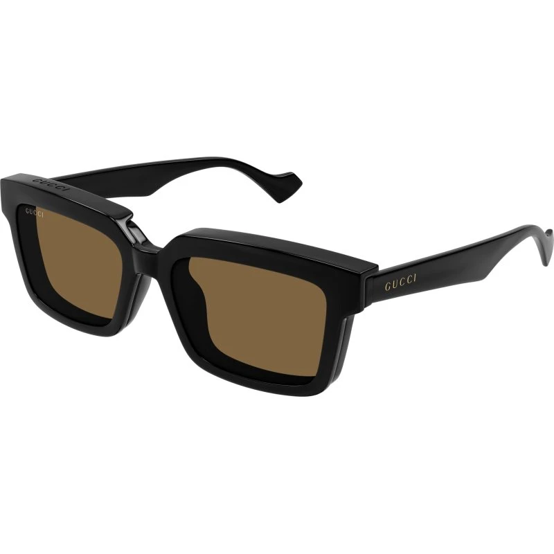 Gucci GG1543S 004 Occhiali da Sole Squadrati Neri