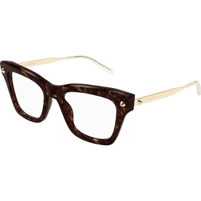Alexander McQueen AM0484O 006 Occhiali da Vista Donna Havana