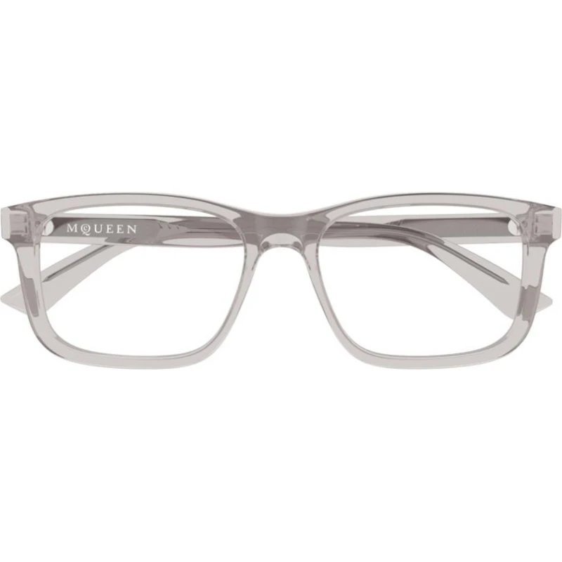 Alexander McQueen AM0486O Occhiali da Vista Quadrati Uomo - Grigio
