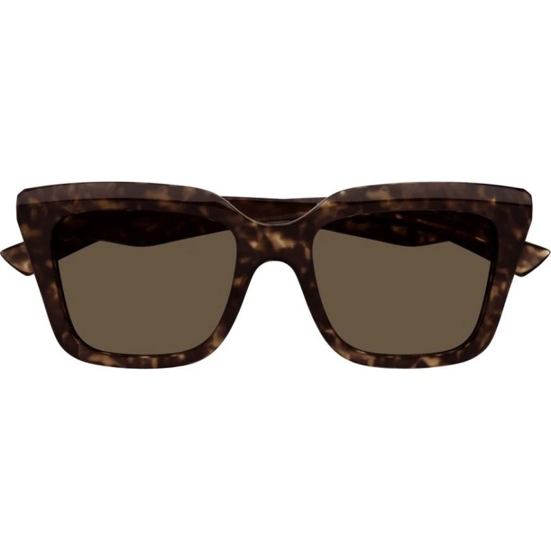 Alexander McQueen AM0473S Occhiali da Sole Squadrati Havana