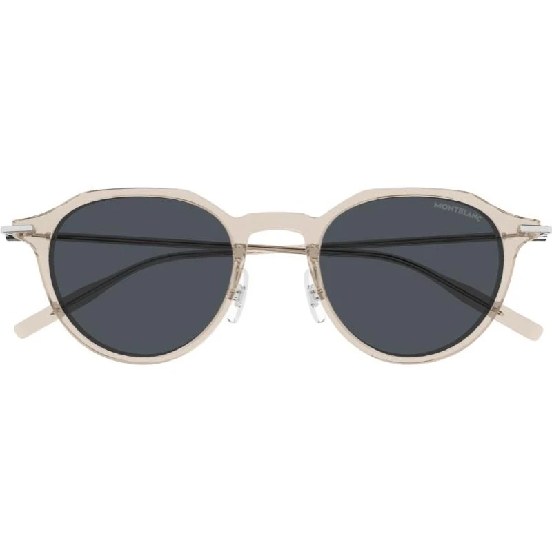 Montblanc MB0355S Occhiali da Sole Uomo Pantos Marrone e Grigio
