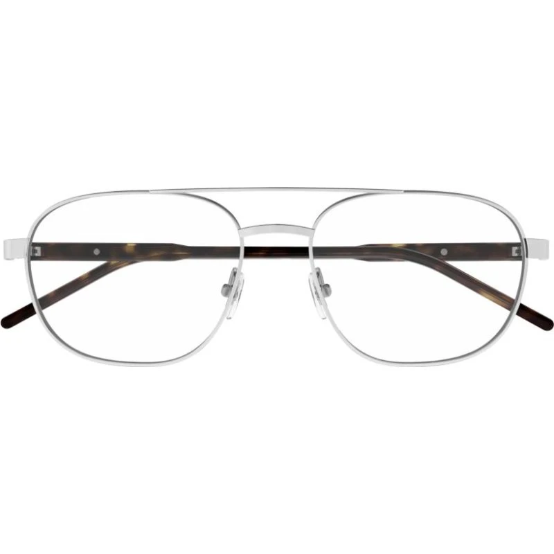 Gucci GG1800O Occhiali da Vista Uomo Argento Squadrati