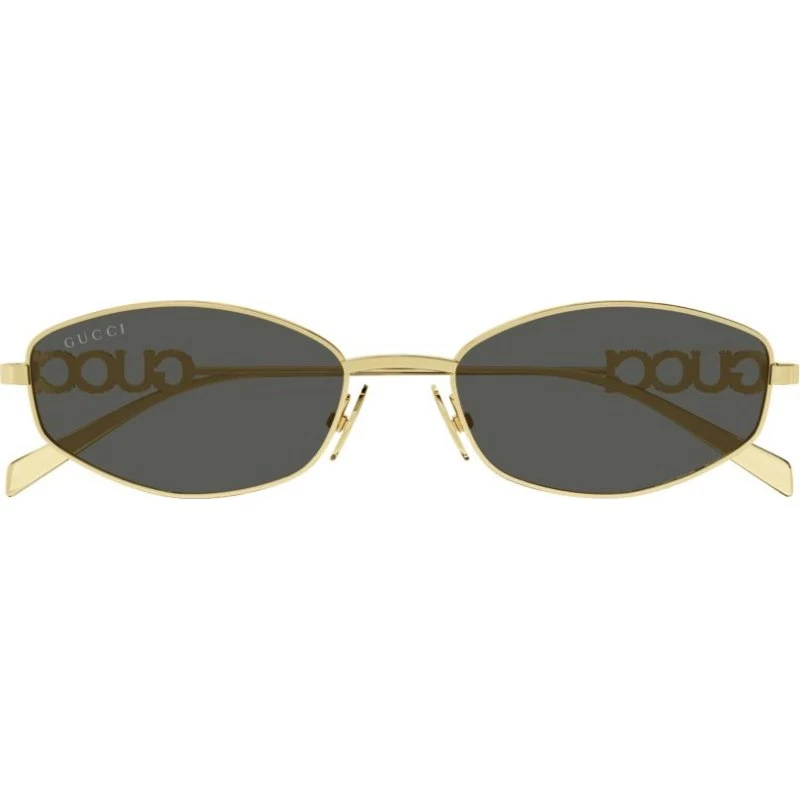 Gucci GG1802S Occhiali da Sole Donna Oro e Lenti Grigie