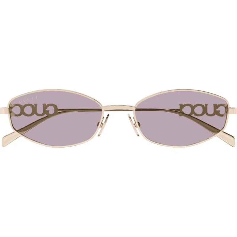 Gucci GG1802S Occhiali da Sole Donna Oro e Viola 55mm
