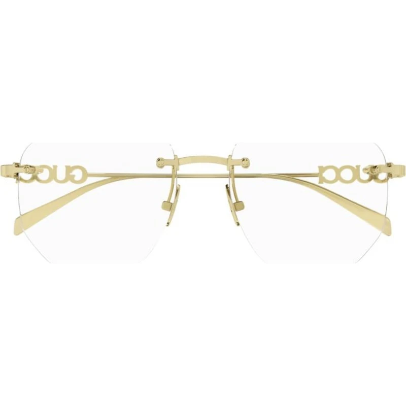 Gucci GG1806O Occhiali da Vista Donna Squadrati Oro