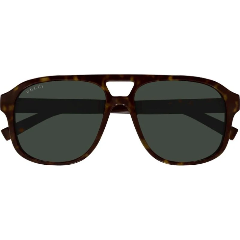 Gucci GG1856S Occhiali da Sole Uomo Pilot Avana Verde 57mm