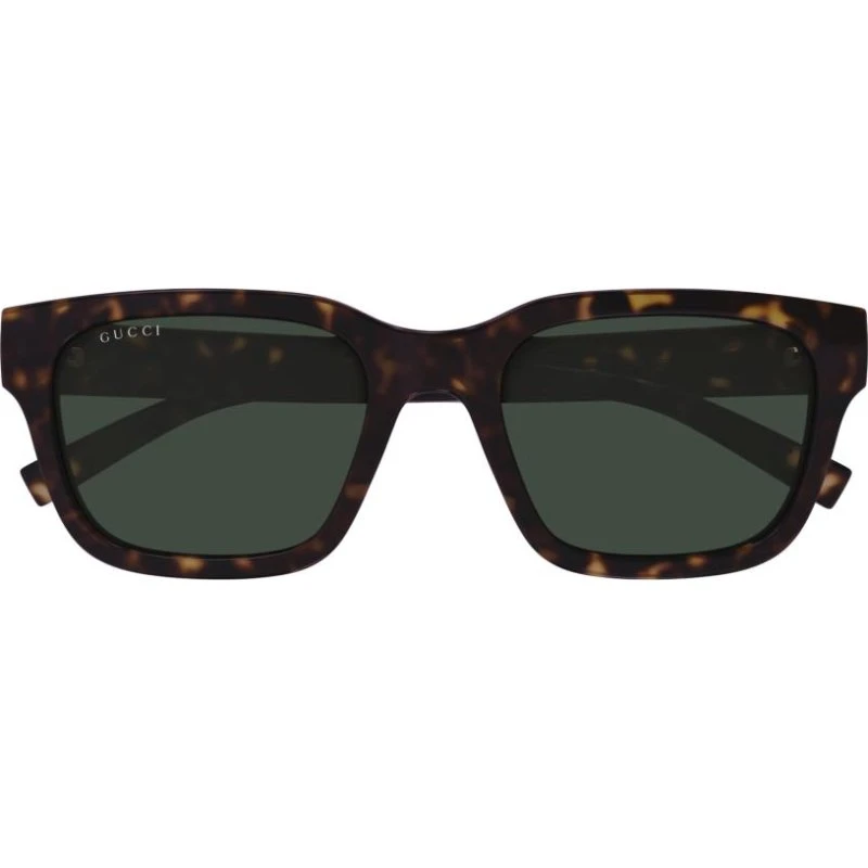 Gucci GG1857S Occhiali da Sole Uomo Squadrati Avana Verde
