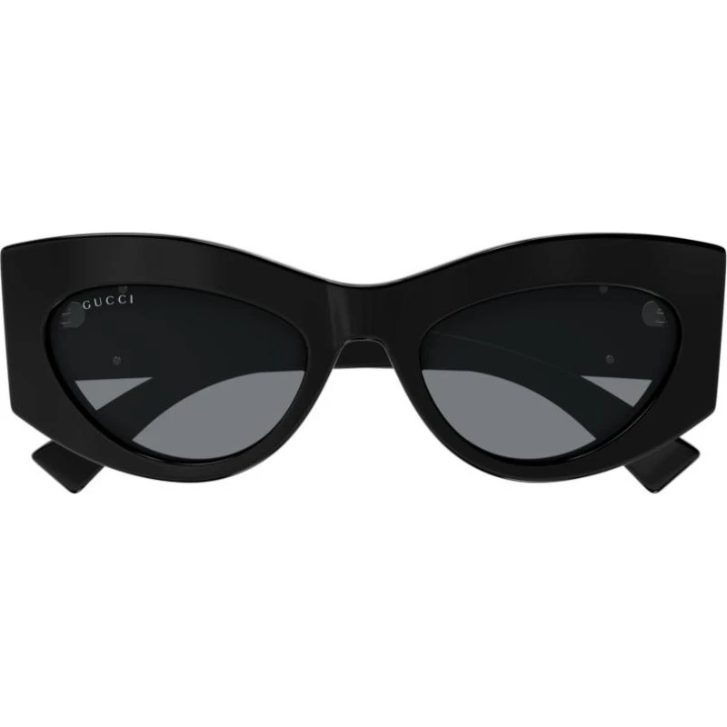 Gucci GG1843S Occhiali da Sole Cat-Eye Nero e Grigio 53mm