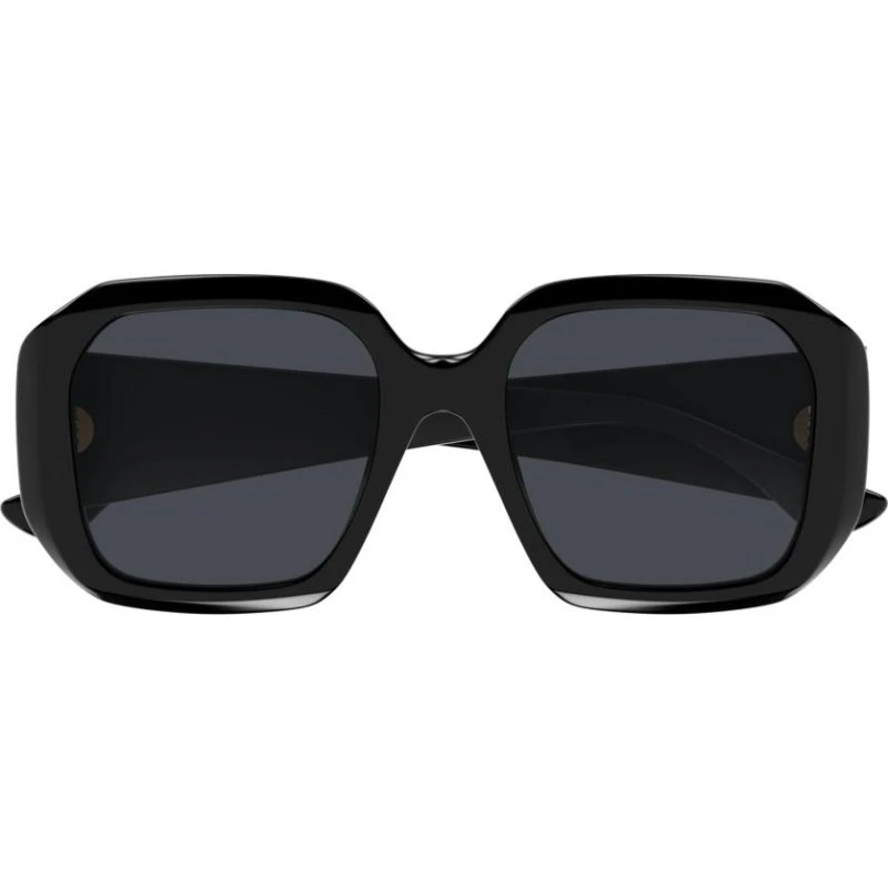 Chloé CH0300S Occhiali da Sole Quadrati Neri con Lenti Blu