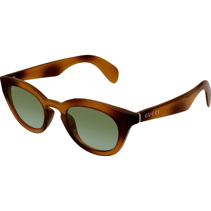 Gucci GG1934S 002 Occhiali da Sole Squadrati Havana Verde Uomo