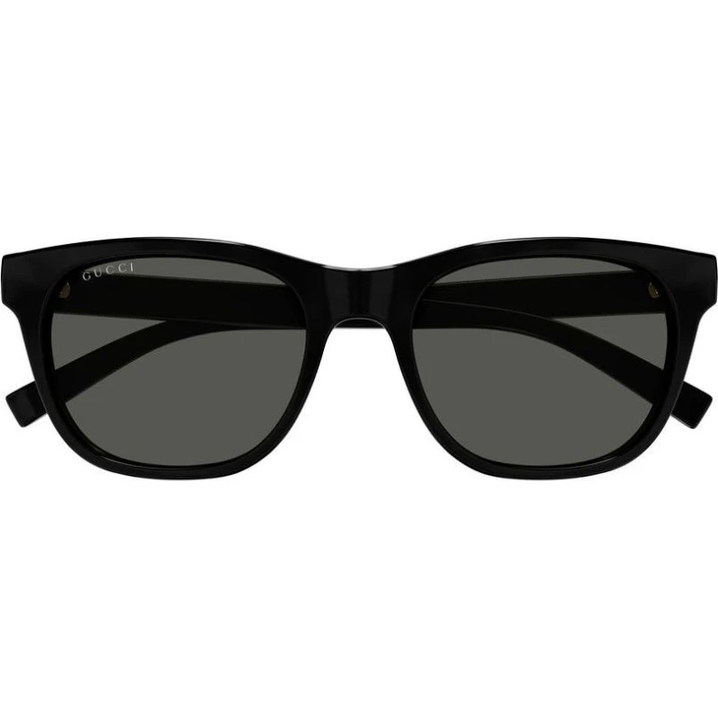 Gucci GG1985S Occhiali da Sole Uomo Rotondi Neri con Lenti Grigie